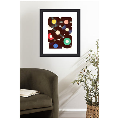 Framed Art Retro Vinyl by Honey Island Studio