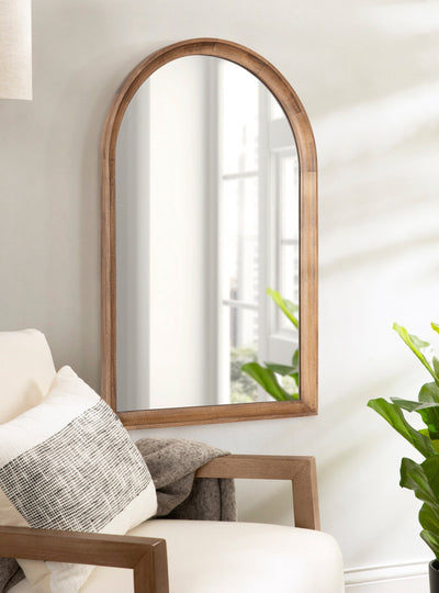 Hatherleigh Arch Wood Wall Mirror