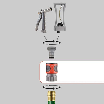 Classic Male Garden Hose Connector with Water Stop
