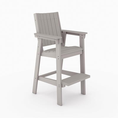 SoPoly Callaway Chair Bar High in Black outdoor bar chair