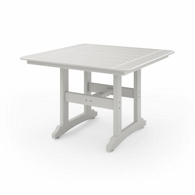 SoPoly 44 inch Savannah Square Dining Table in outdoor setting