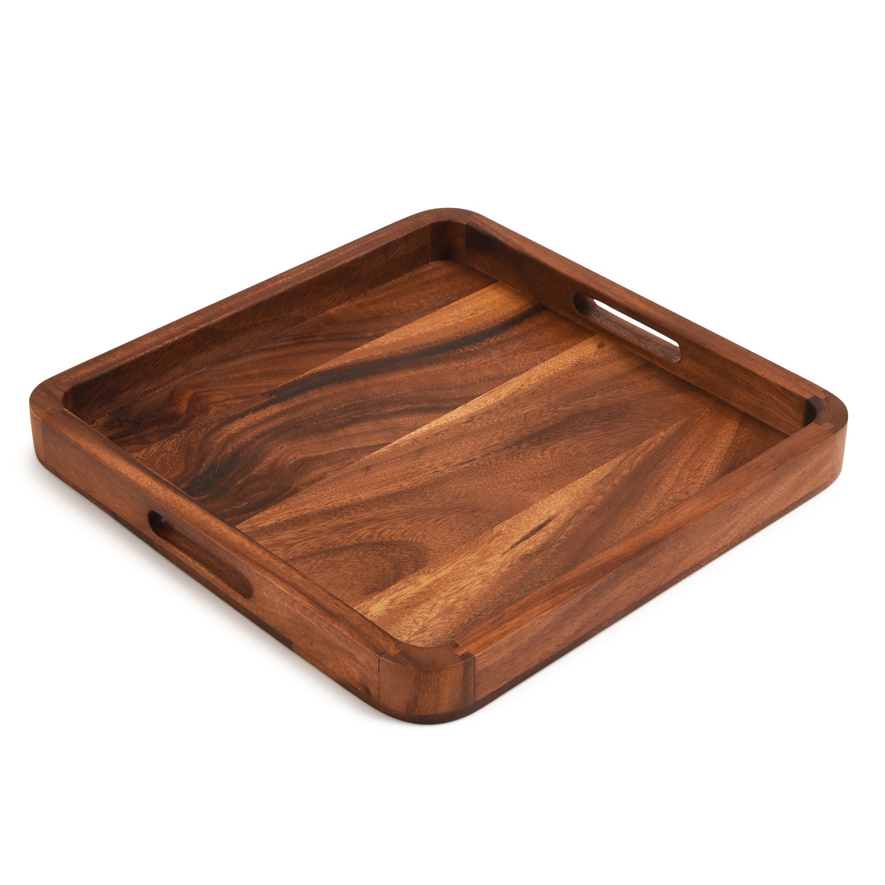 Square Serving Tray - 15" - Solid Bottom by Kalmar Home - product image 2 for Resin Society