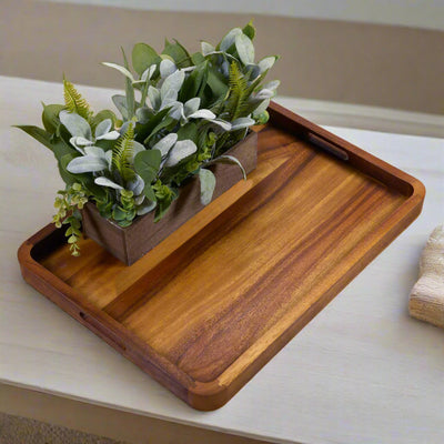 Rectangular Serving Tray - Solid Bottom by Kalmar Home - product image 4 for Resin Society