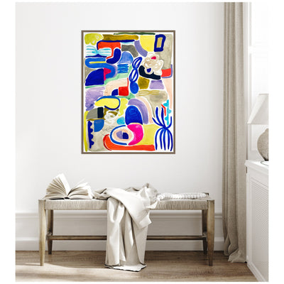 Sylvie Abstract 05 Framed Canvas by Emma Daisy