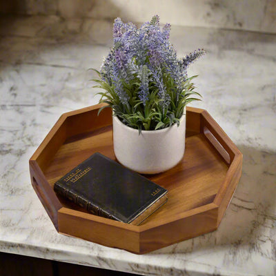 Octagon Serving Trays - Solid Bottom by Kalmar Home - main product image for Resin Society