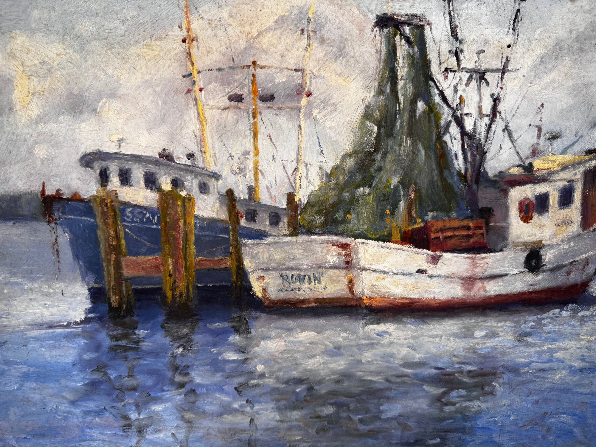 Sixty Two original plein air painting on gallery wrap canvas by John Beard