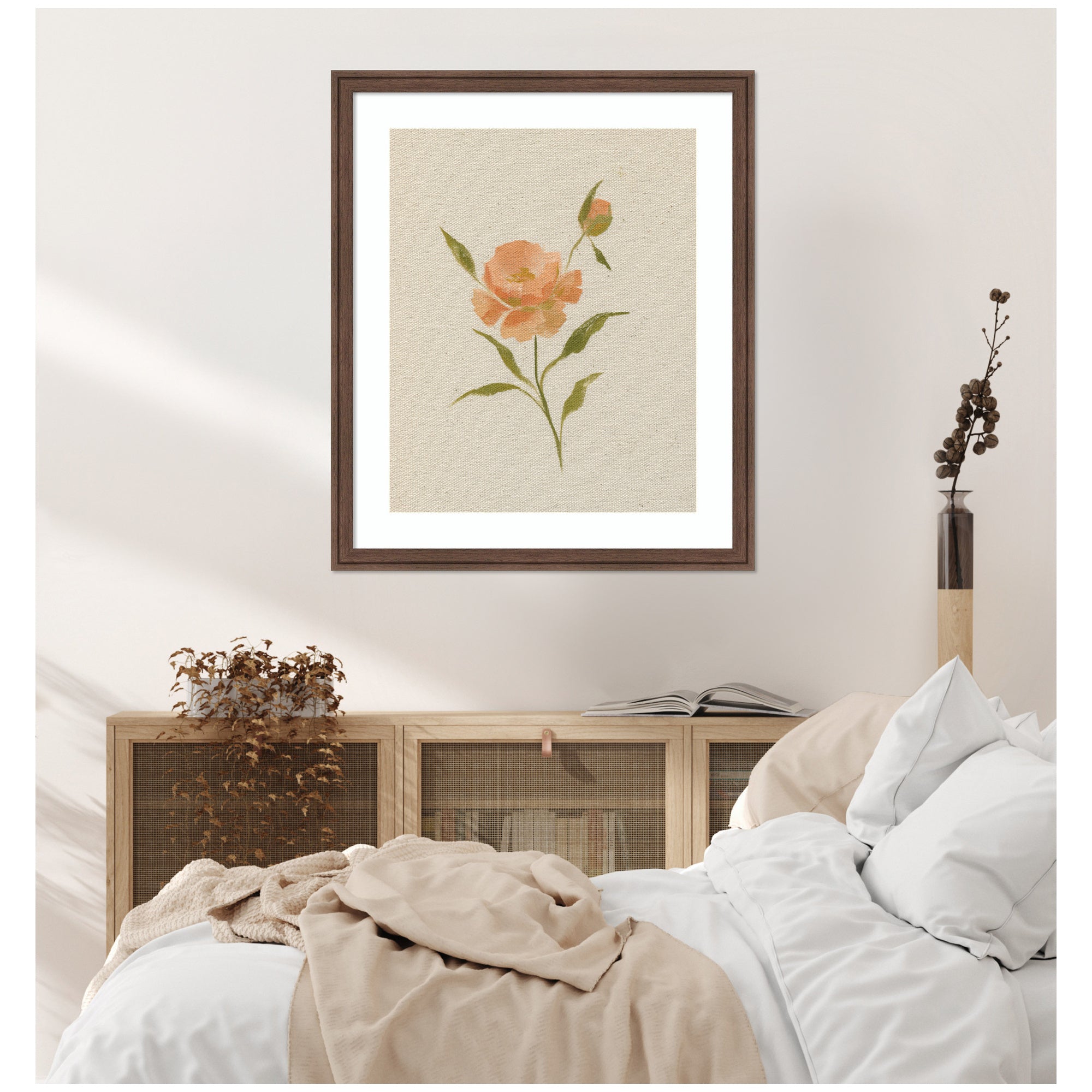 AQ Simple Bloom No 7 by Annie Quigley Framed Wall Art Print