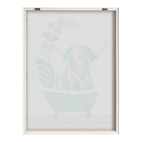 Blake Mid Century Modern Cow in Bathtub Framed Printed Glass by kateandlaurel - product image 8 for Resin Society