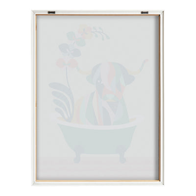 Blake Mid Century Modern Cow in Bathtub Framed Printed Glass by kateandlaurel - product image 8 for Resin Society