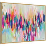 Sylvie Brushstroke 154 Horizontal abstract framed canvas art by Ettavee