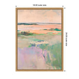 Sylvie Pastel Horizon II Framed Canvas