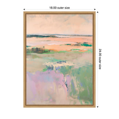 Sylvie Pastel Horizon II Framed Canvas