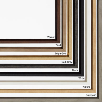 Sylvie Blank Framed Canvas 18x40