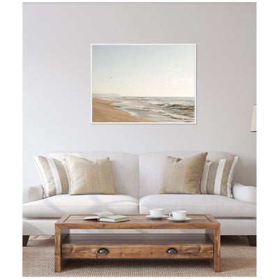 Sylvie Coastal Flight Framed Canvas by Crystal Lynn Collins
