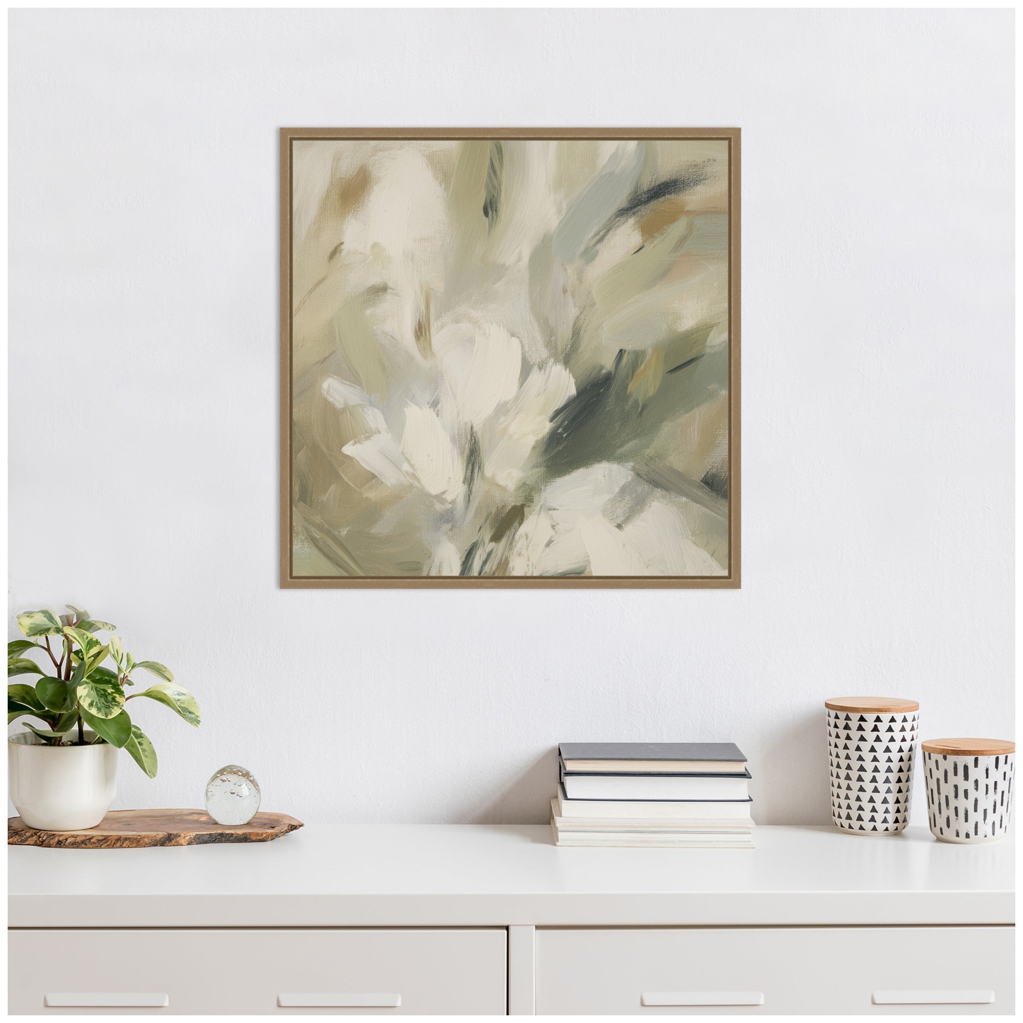Olive Bloom No.
1 by Amy Lighthall Framed Canvas Wall Art Print