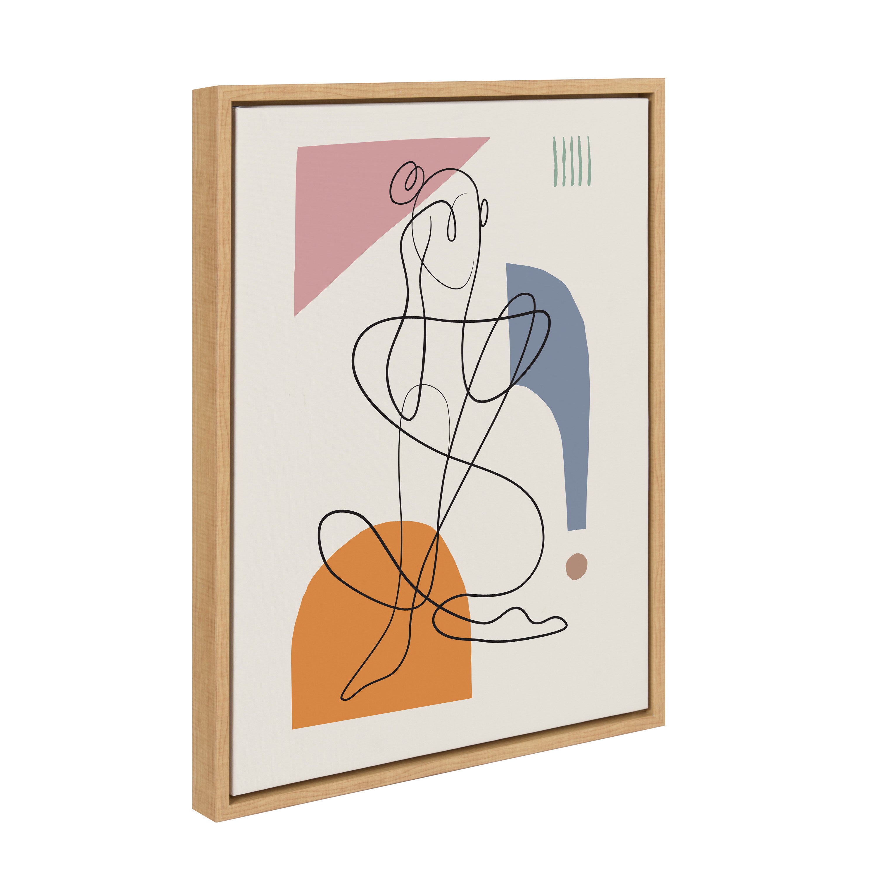Sylvie Thinking of You Framed Canvas