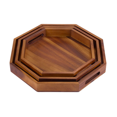 Octagon Serving Trays - Solid Bottom by Kalmar Home - product image 6 for Resin Society