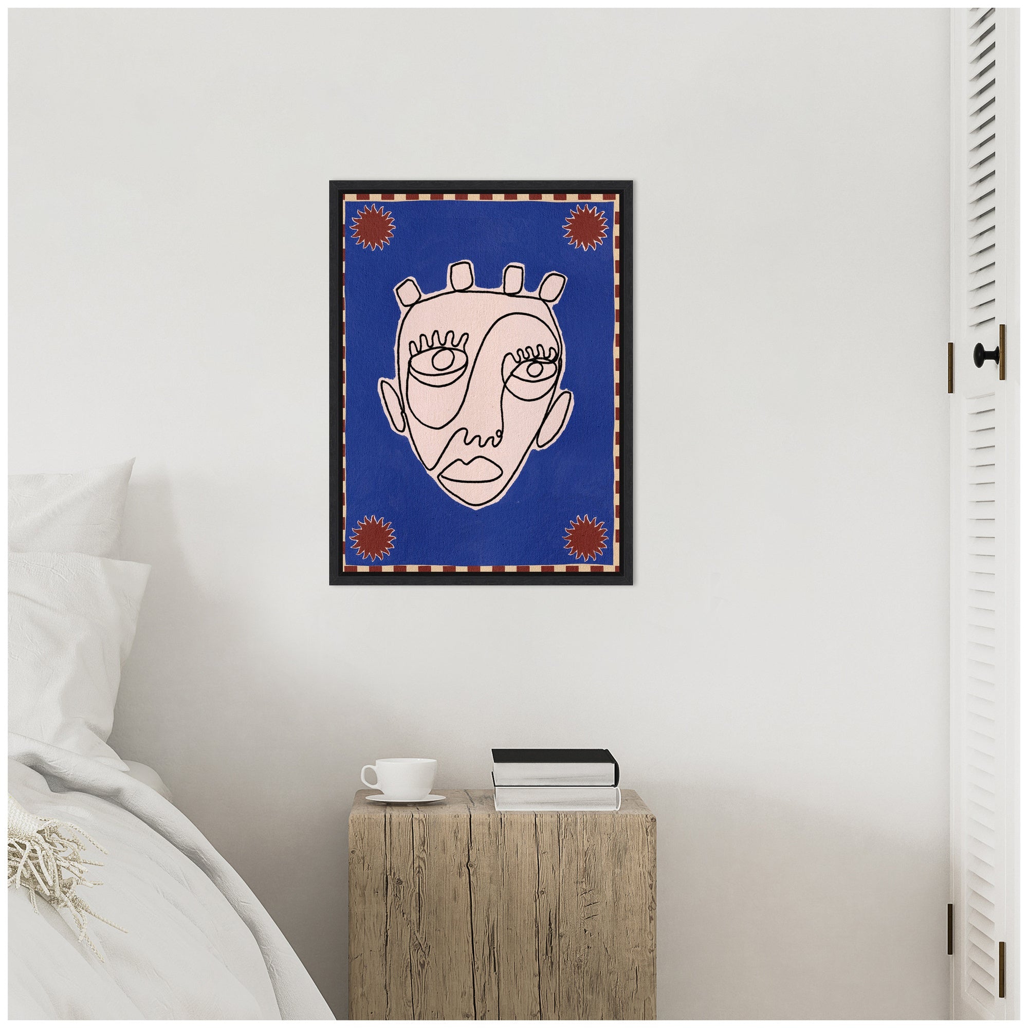 Sylvie Under The Sun 4 Framed Canvas by Shatha Al Dafai