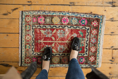 1.5x2.5 Vintage Distressed Oushak Rug Mat by Old New House® - product image 2 for Resin Society
