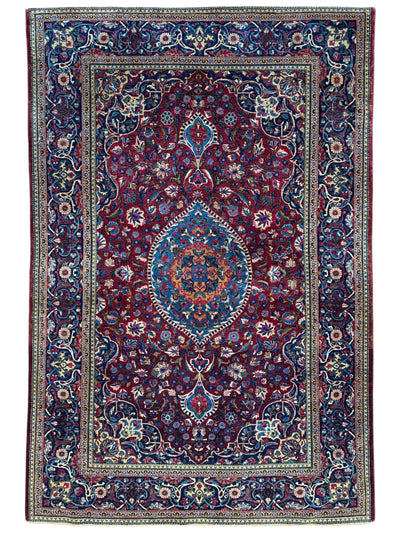Antique Persian Kashan Debir Rug – 4’3” x 6’4” – Circa 1920s – by Rugistan - main product image for Resin Society