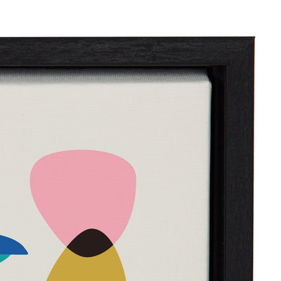 Sylvie Mid Century Modern Kookaburra Framed Canvas by kateandlaurel - product image 12 for Resin Society