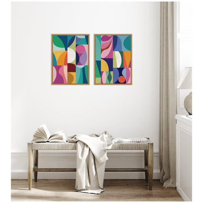 Abstract 2 Piece Framed Canvas Wall Art Set by Rachel Lee