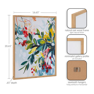 Gallery Jewel Tone Botanical Abstract Print by The Creative Bunch Studio