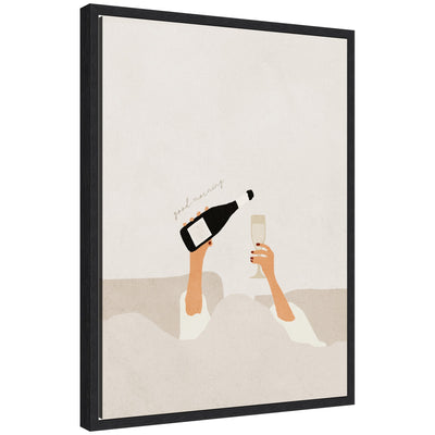 Sylvie Good Morning Art Print Framed Canvas by July Art Prints