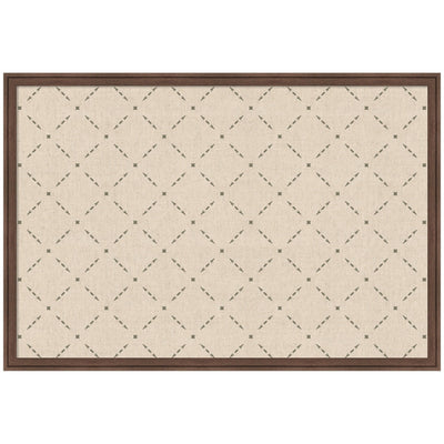 Pinboard Green Lattice Print