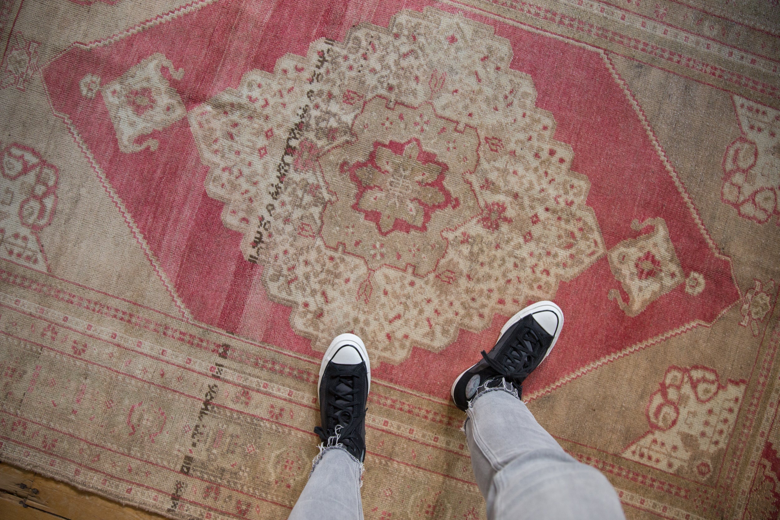 5x8.5 Vintage Distressed Oushak Carpet by Old New House® - product image 2 for Resin Society