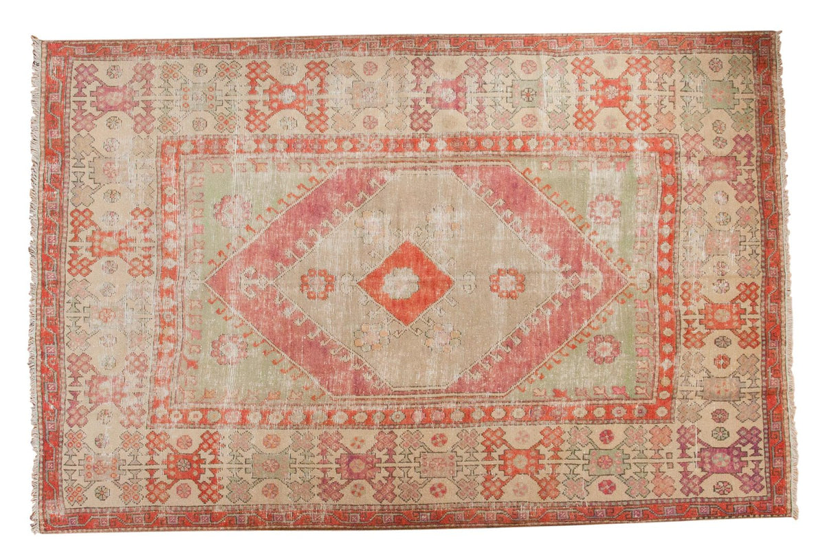 6x9 Vintage Distressed Oushak Carpet by Old New House® - main product image for Resin Society