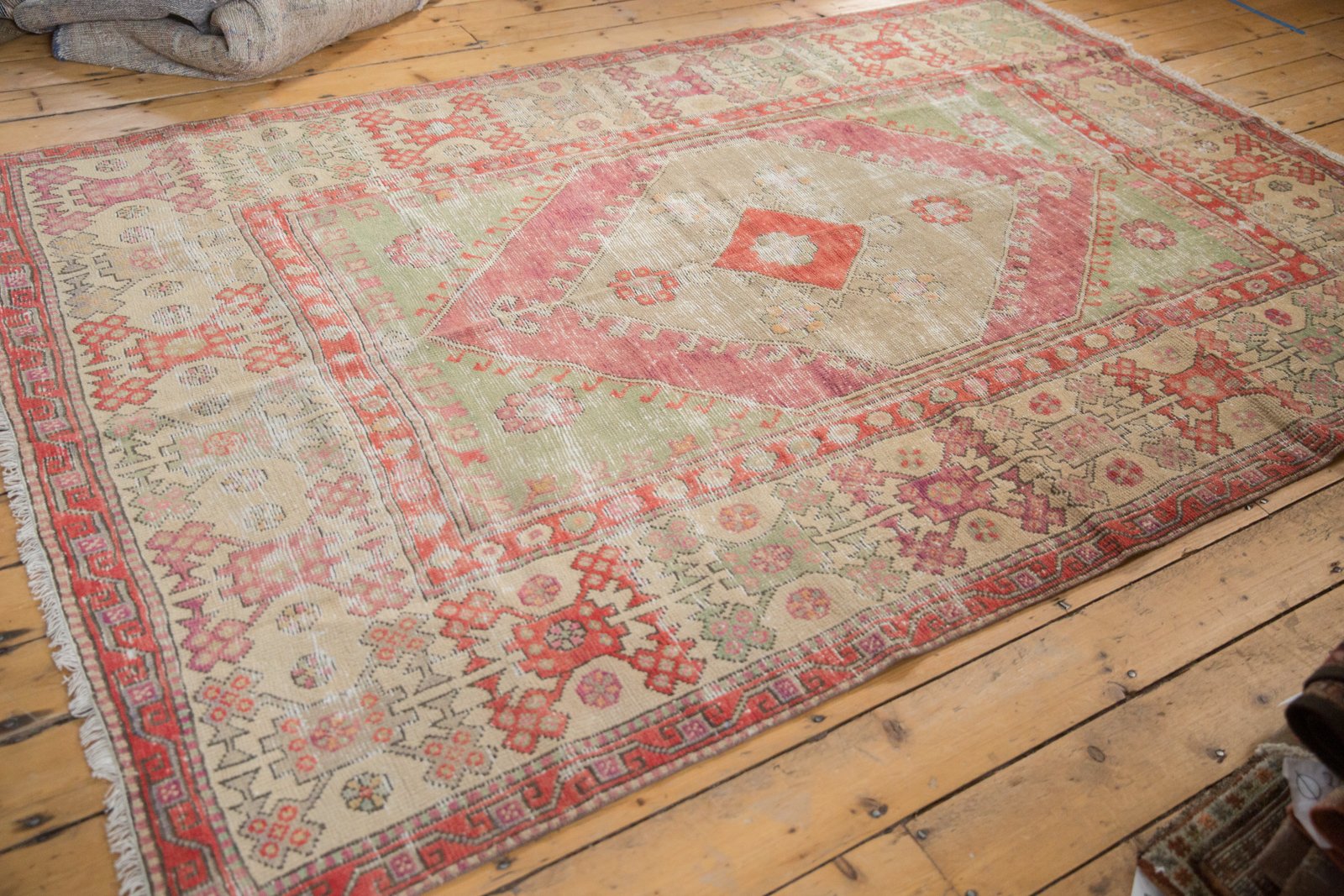 6x9 Vintage Distressed Oushak Carpet by Old New House® - product image 3 for Resin Society