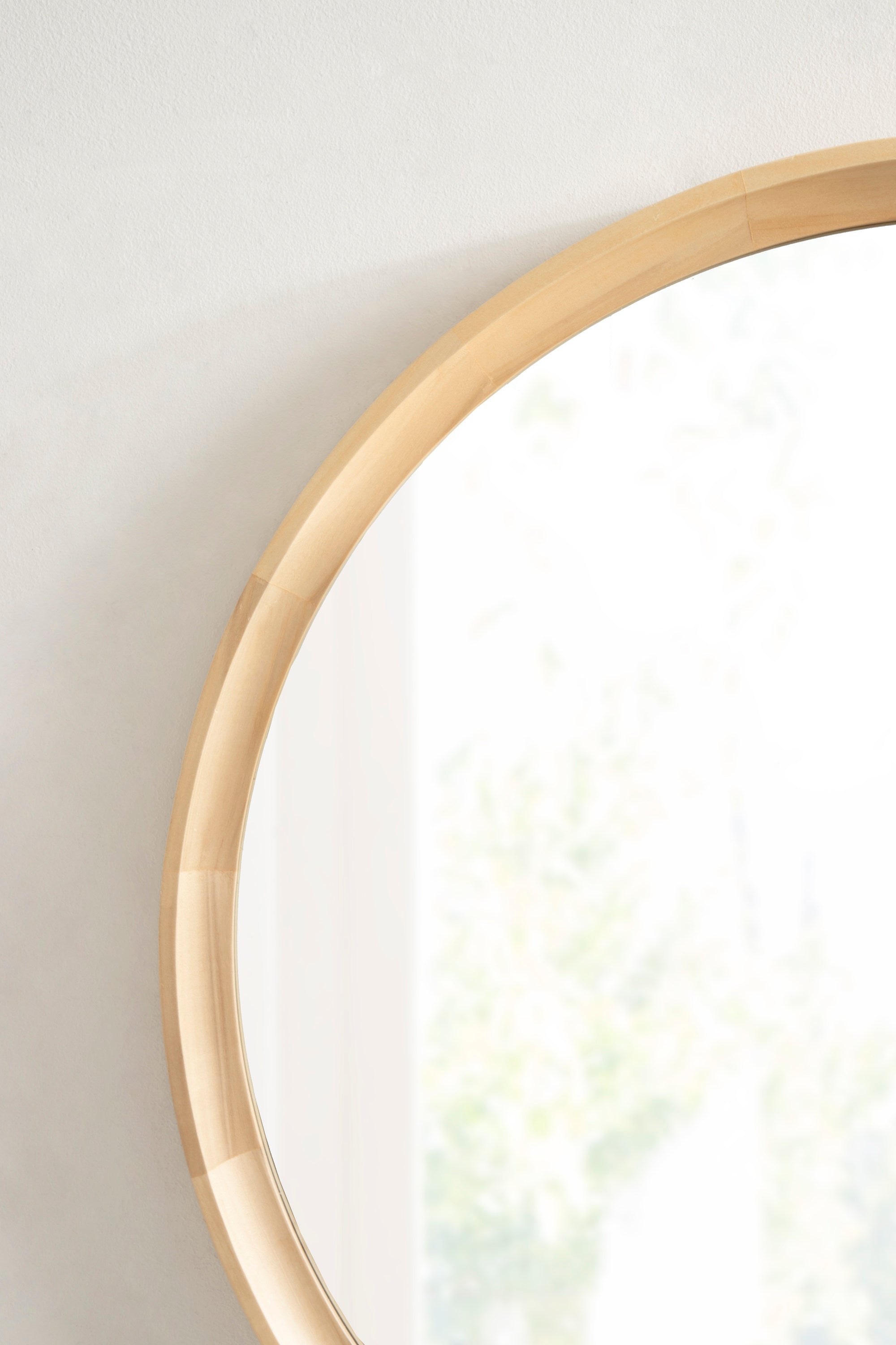 Hatherleigh Round Wood Wall Mirror