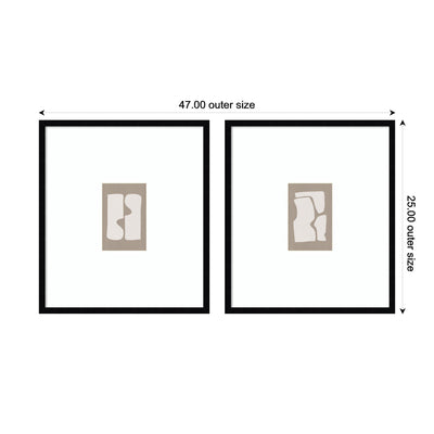 Organic Figures 01 & 02 2 Piece Framed Wall Art Print Set by Gabrielly Guedes