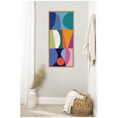 Abstract 02 Panel 2 by Rachel Lee Framed Canvas Wall Art Print