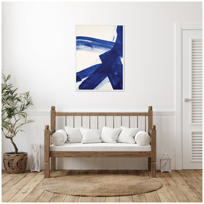 Colbalt Mark No.
2 by Amy Lighthall Framed Canvas Wall Art Print