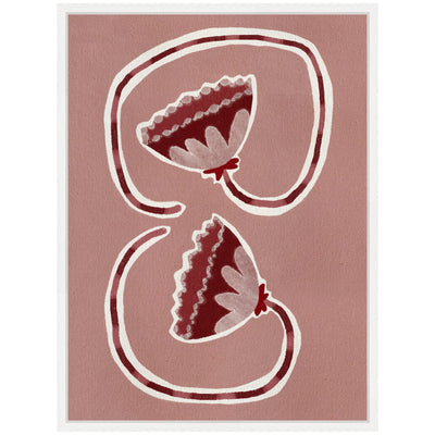 Sylvie Delicate Bloom 16 Framed Canvas by Shatha Al Dafai