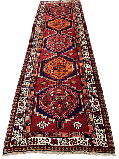Vintage Persian Sarab Wool Runner Rug 3’4 x 10’7” by Rugistan - product image 3 for Resin Society