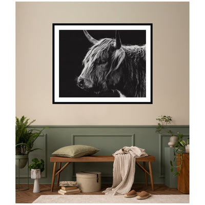 Scottish Highland by Crystal Lynn Collins Framed Wall Art Print