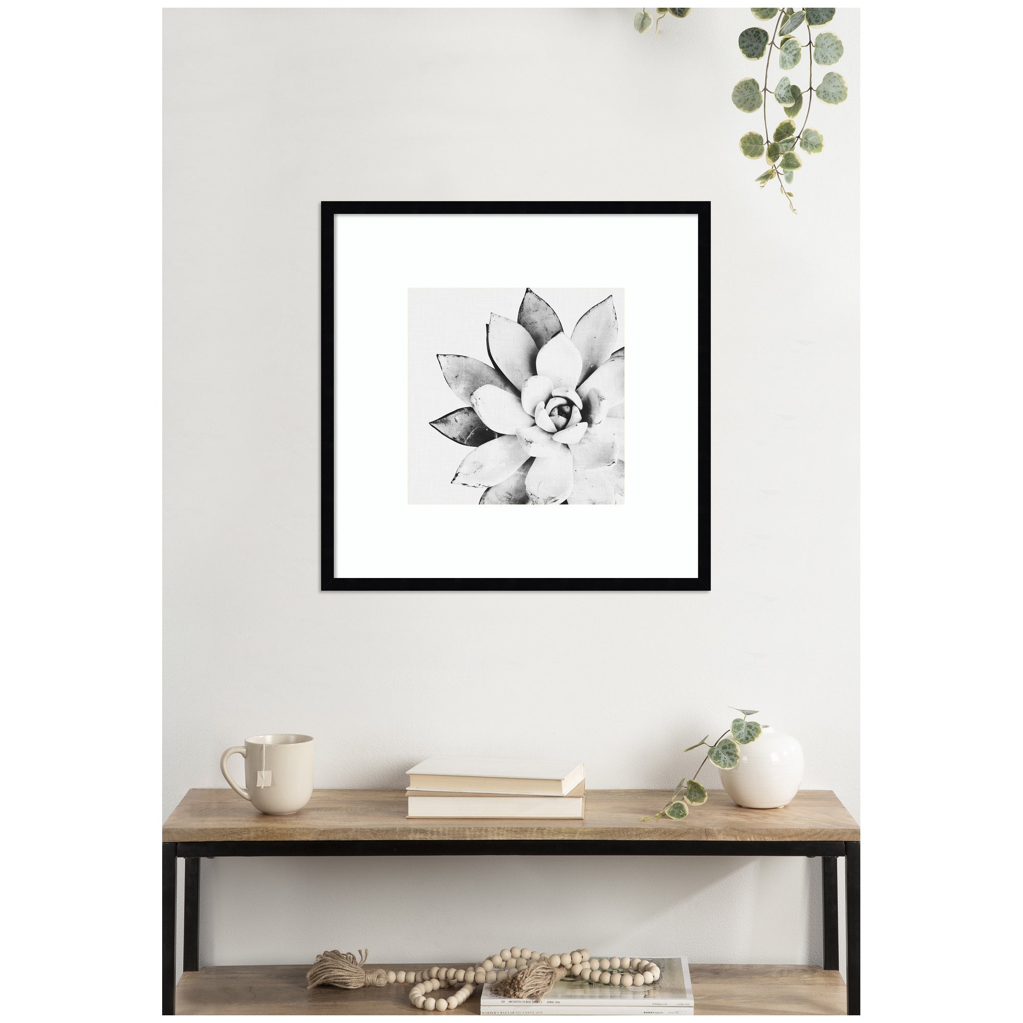Modern Succulent by Tai Prints Framed Wall Art Print
