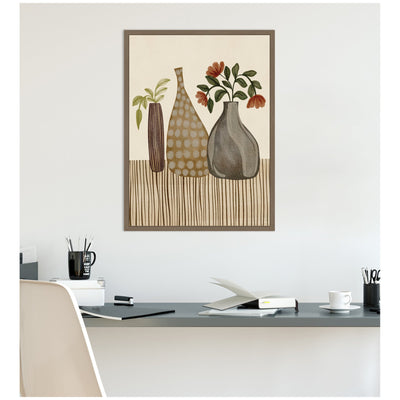 Rustic Stilllife l by Nikita Jariwala Framed Canvas Wall Art Print