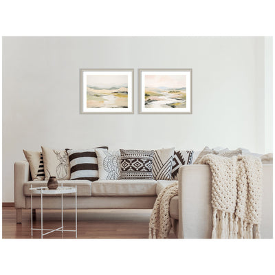 Tranquil Landscape No.
1 & No.
2 2 Piece Framed Wall Art Print Set by Amy Lighthall