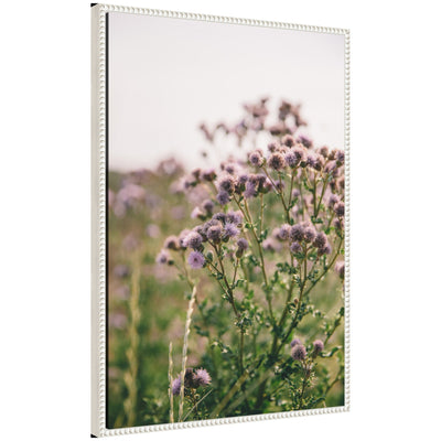 Sylvie Soft Purple Flower Blooms Framed Canvas by Patricia Hasz