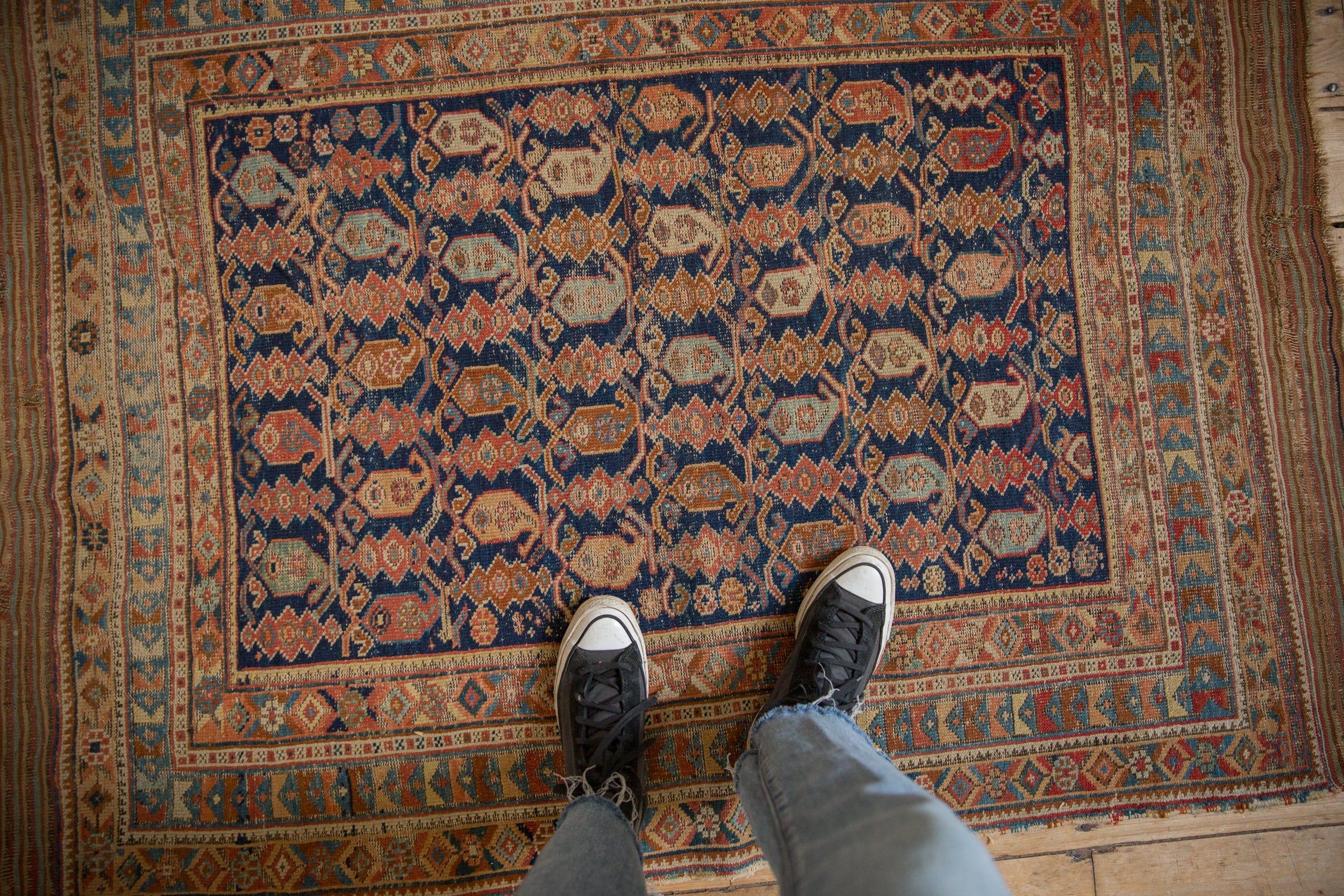 4x5.5 Antique Afshar Rug | Resin Society – Resin Society