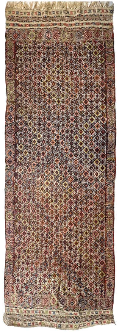 Antique Turkish Jajim Wool Rug 5’6” x 14’5” by Rugistan - main product image for Resin Society