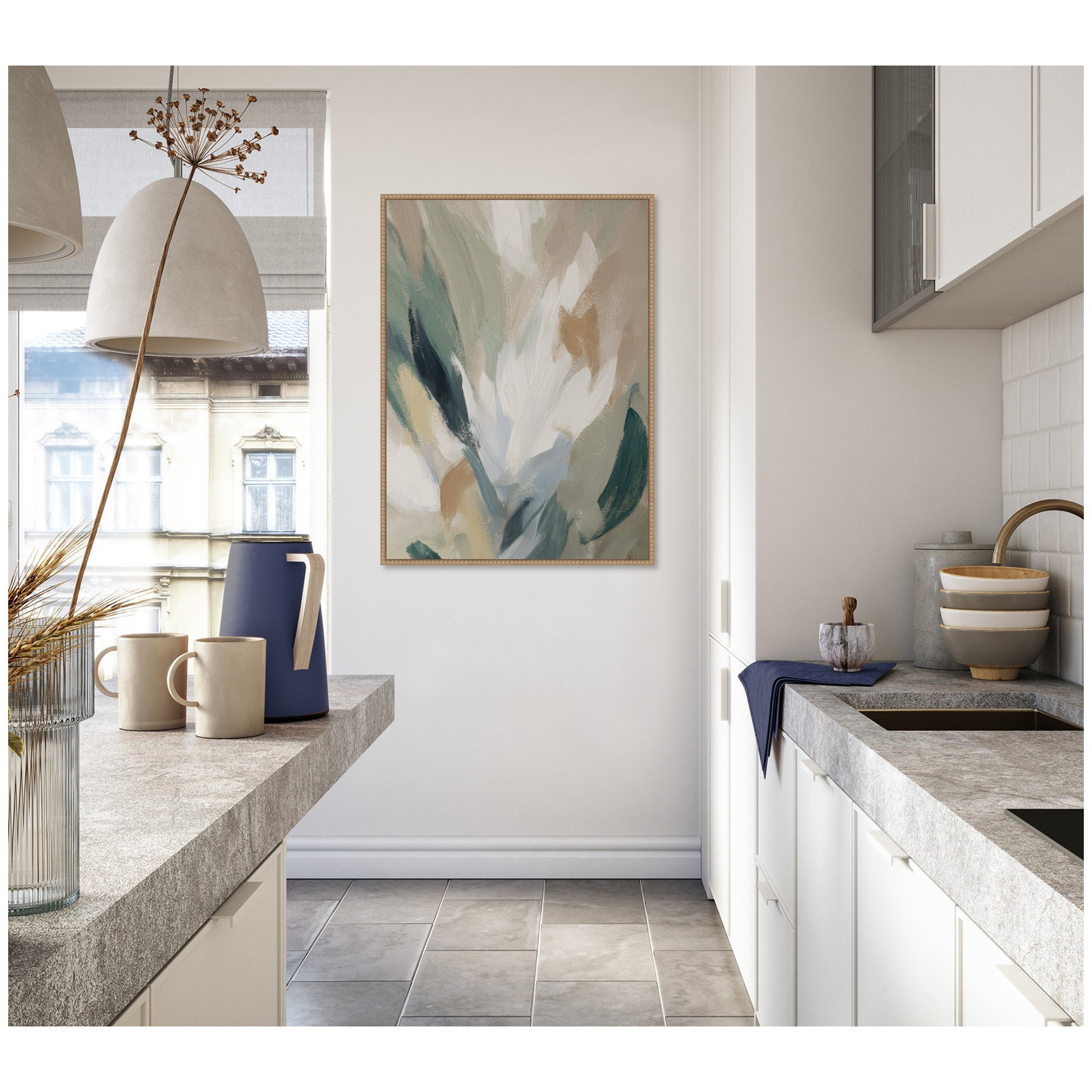 Plant Form No.
2 by Amy Lighthall Framed Canvas Wall Art Print