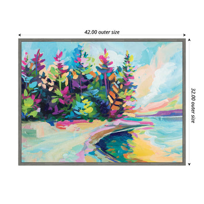 Sylvie Saturday In Door County Framed Canvas by Rachel Christopoulos
