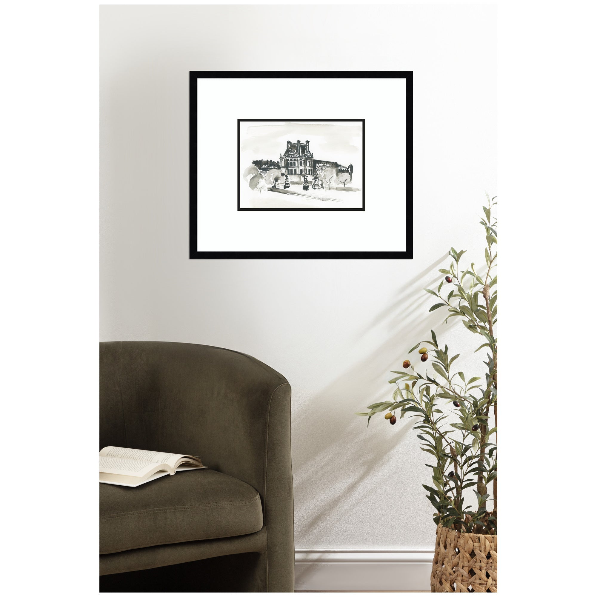 Postcard Paris by Teju Reval Framed Wall Art Print