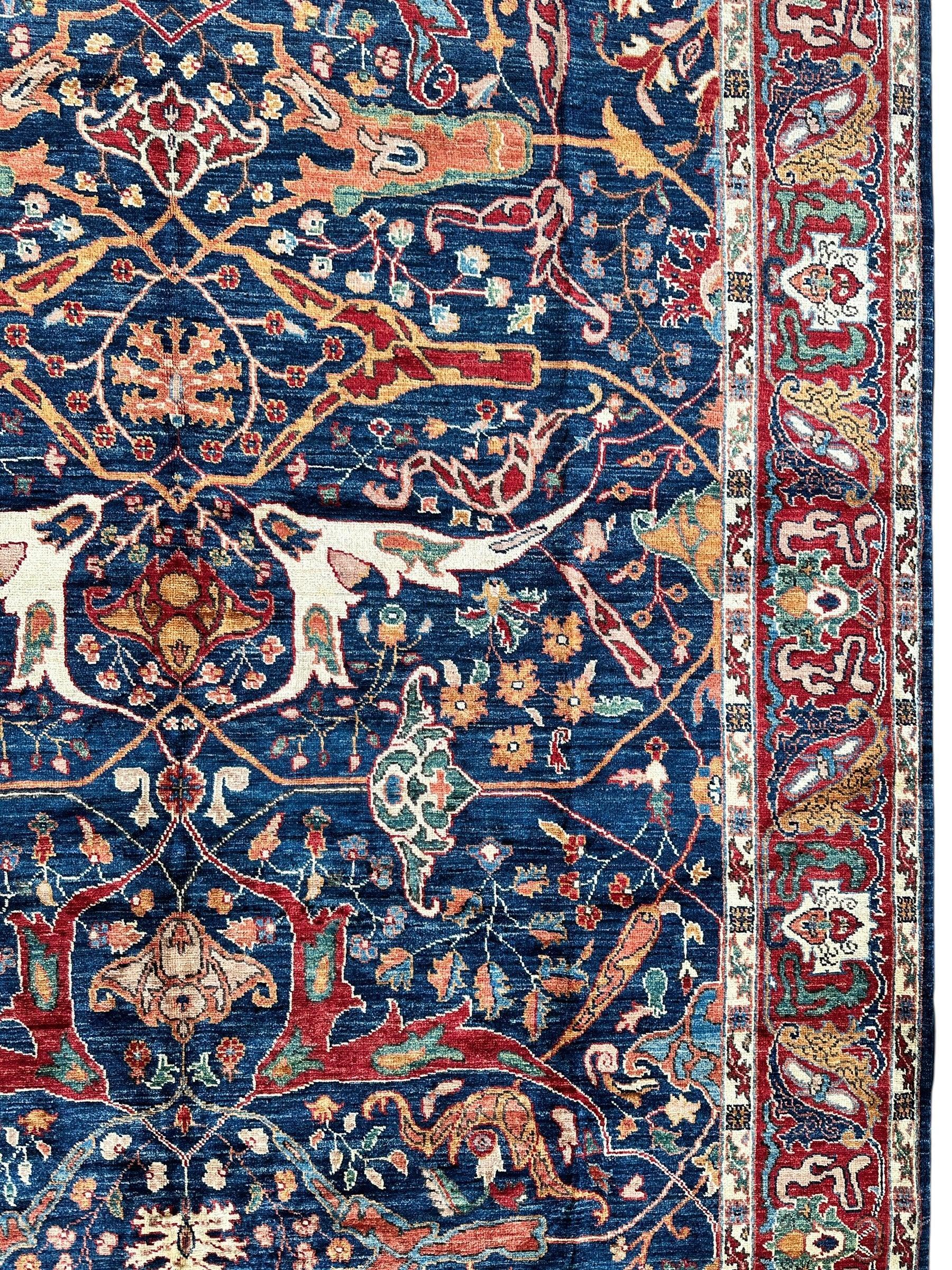 Hand-Knotted Afghani Bidjar Ghazni Wool Rug – 6'7" x 9'10" – Elegant by Rugistan - product image 6 for Resin Society