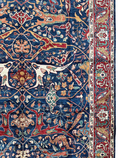 Hand-Knotted Afghani Bidjar Ghazni Wool Rug – 6'7" x 9'10" – Elegant by Rugistan - product image 6 for Resin Society